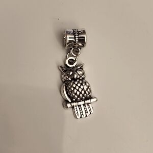 OWL 8  Charm for European Style Bracelets Fits Pandora Systems